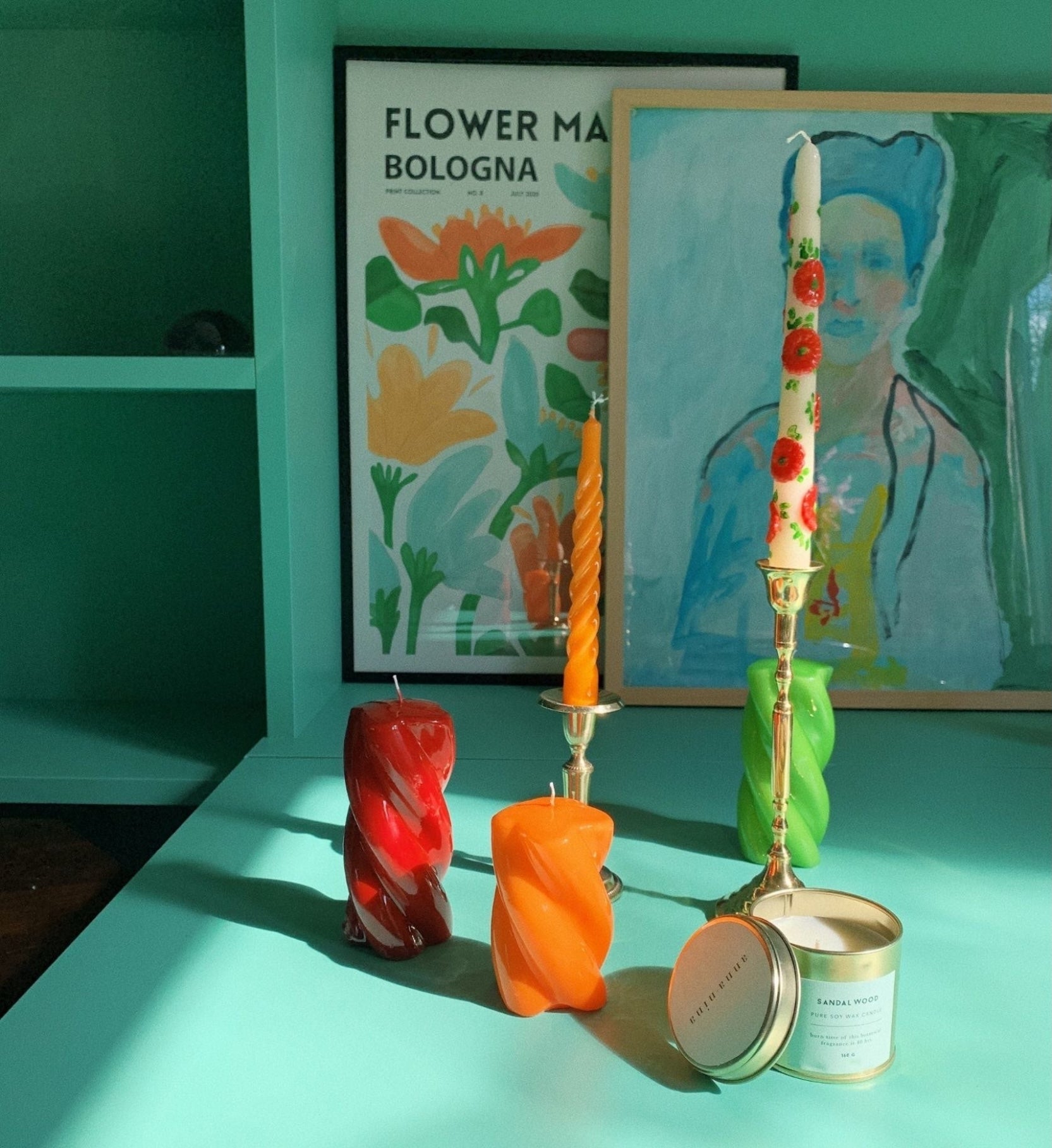 Flower Candle - Set of 2