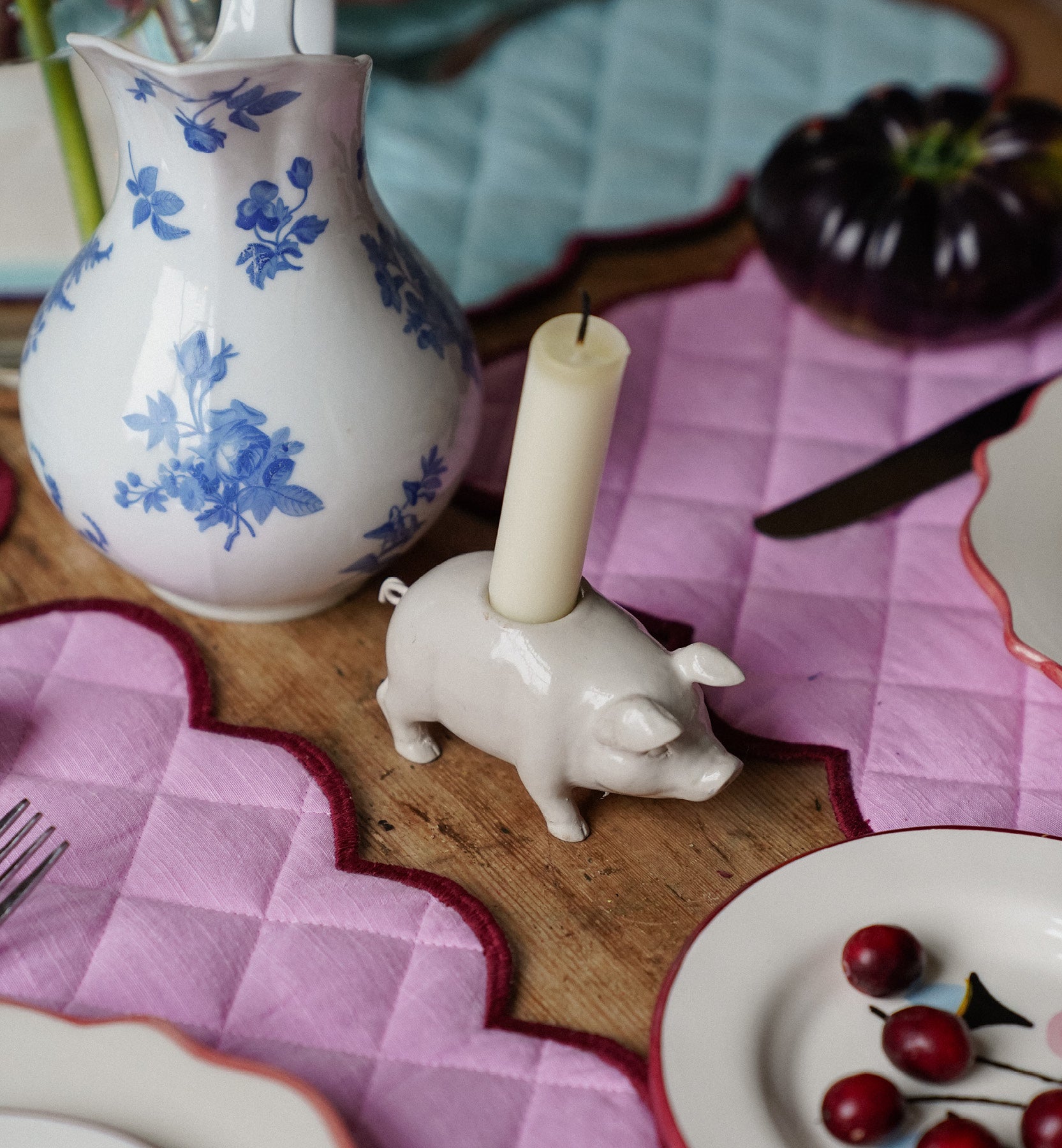 Piggy Candle Holder