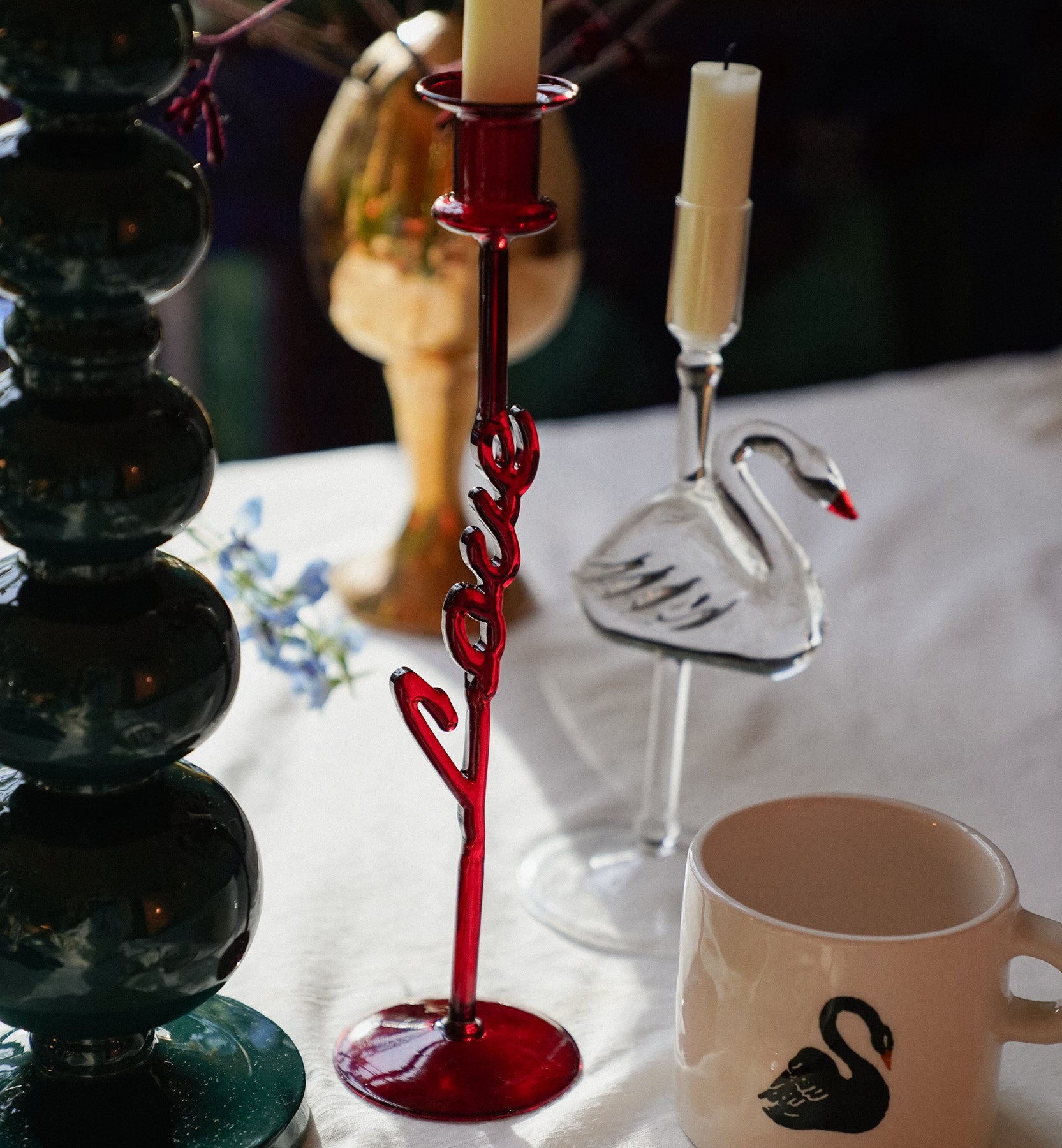 Carmine Love Candle Holder