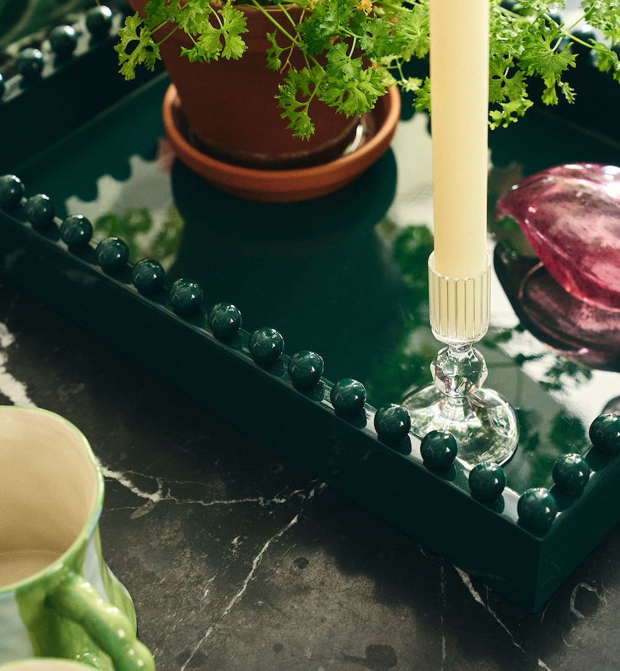Clear Gemma Candle Holder