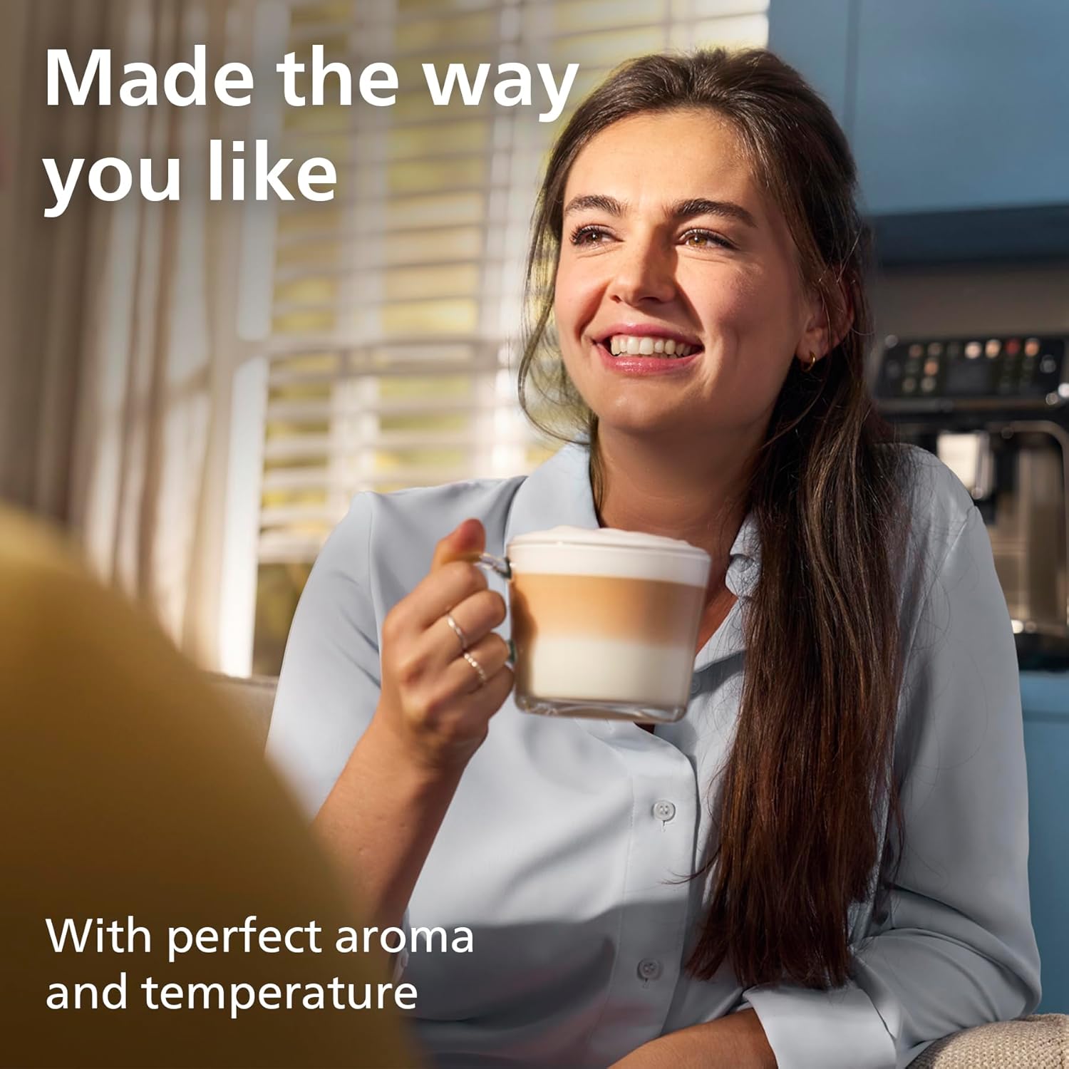 Philips 2200 Series Fully Automatic Espresso Machine - 2 Coffees, Touch Display, Classic Milk Frother, Ceramic Grinder, Matte Black (EP2220/10)