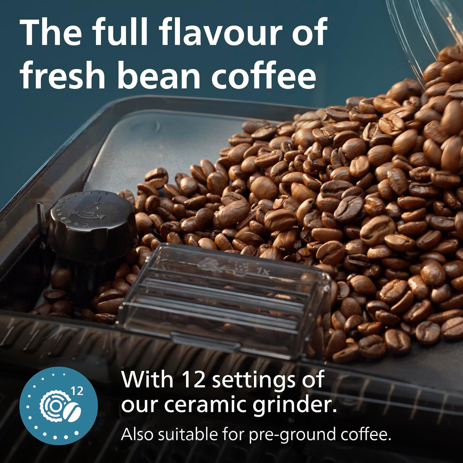 Philips 5400 Series Bean-to-Cup Espresso Machine - LatteGo Milk Frother, 12 Coffee Varieties, 4 User Profiles, Intuitive Display, Silver (EP5446/70)