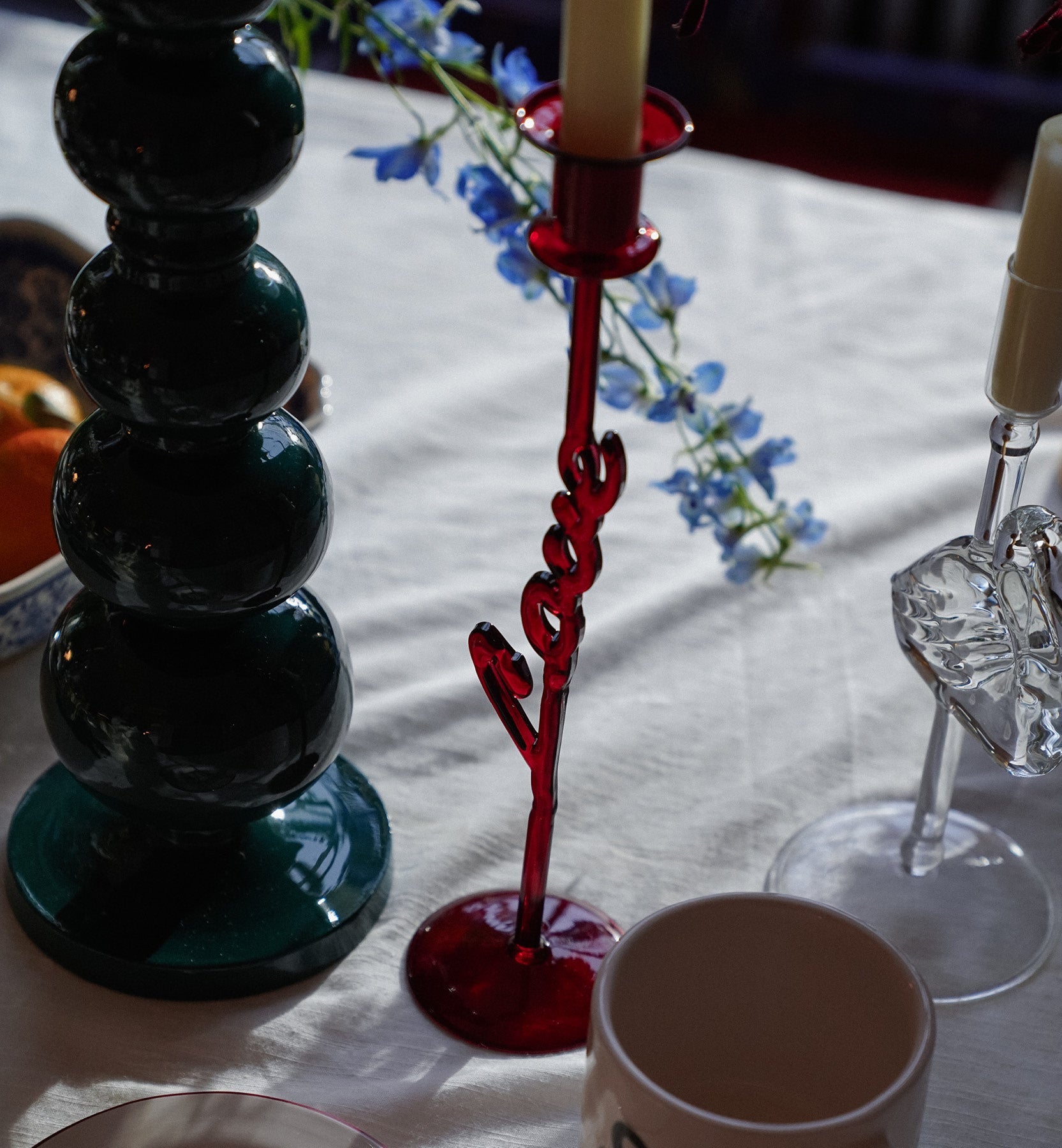 Carmine Love Candle Holder